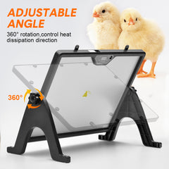 Chick Warmer Pet Warmer 220V Dual-Sided Electric Remote Hangable Heating Plate Angle and Temperature Adjustable Chicken Brooder for Poultry Heating