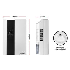 Devanti Dehumidifier 2L Air Purifier White