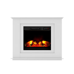 Devanti Electric Fireplace Fire Heater 2000W White