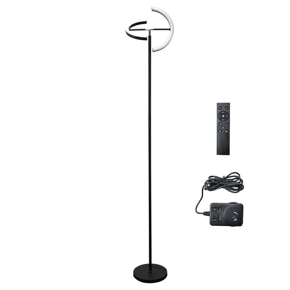 Split Floor Lamp LED Rotatable Standing Lamp Dimming 3000K-6000K Adjustable Color Temperature With Touch and Remote Control for Living Room Bedroom Office