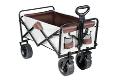 Folding Wagon Cart Camping Cart Beach Trolley Heavy Duty 150L Storage for Outdoor Garden Picnic Sports Shopping Trolley 200KG Weight Capacity