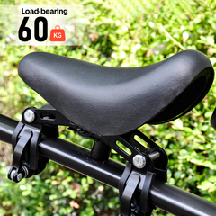 3 In 1 Kids Bike Mounted Front Seat Detachable With Handlebar Foot Pedal Bicycle Seat for Children 1-8 Years Compatible with All Adult Mountain Bikes