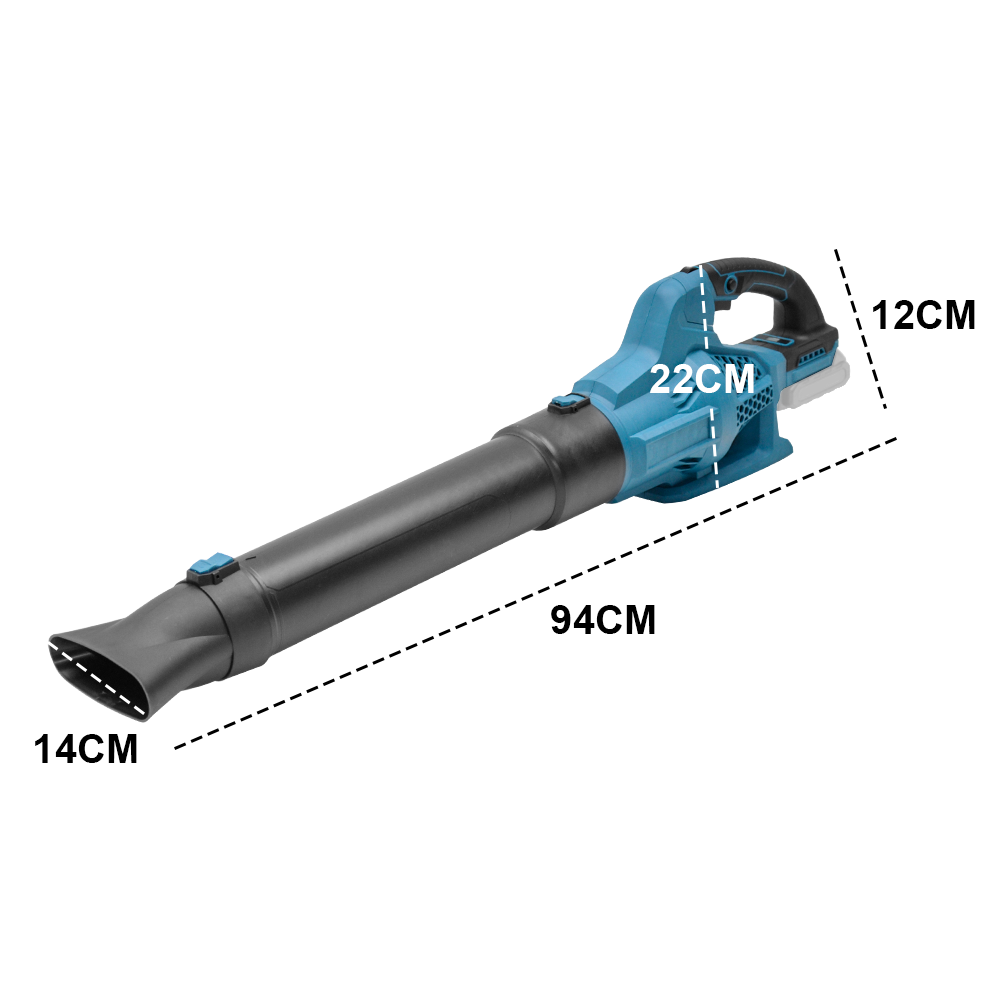 Cordless Leaf Blower Electric Powerful Lightweight Vacuum Cleaner Compatible Makita 21V Battery and 6 Speed for Garden Care Leaf Dust Removal-Skin Only