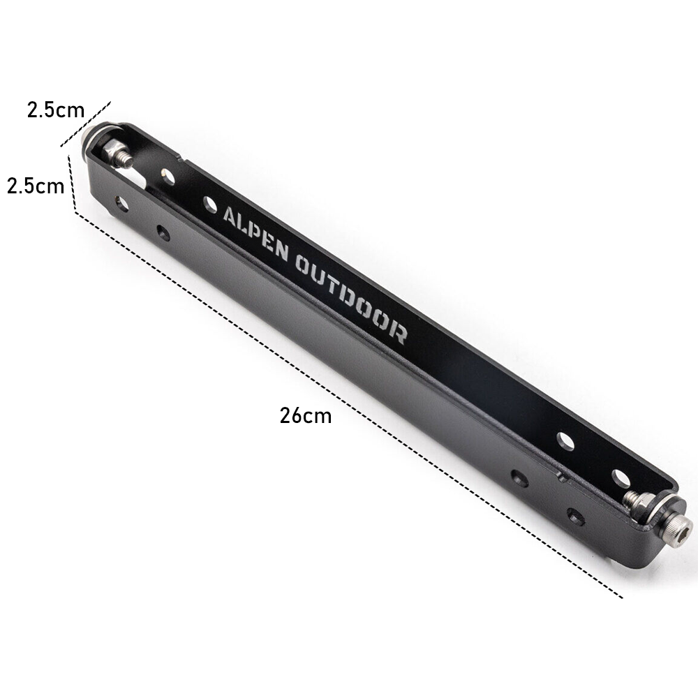 Alpen Outdoor Flip Up Winch License Plate Mounting Bracket Number Plates Holder 120 Rotation Access Stainless Steel Fit for Pickup Trucks Off-Road Cars