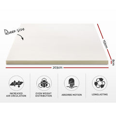 Giselle Bedding Memory Foam Mattress Topper 8cm Queen