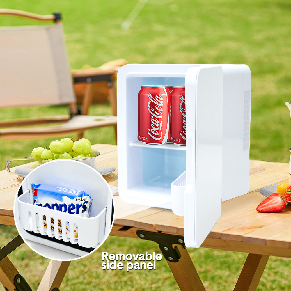 4L Mini Fridge Portable 12V Car Refrigerator Small Cooler Freezer with Cooling and Heating Function for Room Car Office Drinks Cosmetic Fresh Keeping