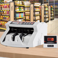 Automatic Money Counter Bill Counter Australia Banknote Counter High Speed Cash Bill Counting with UA and Dual Digital Display Suitable for AUD Dollars