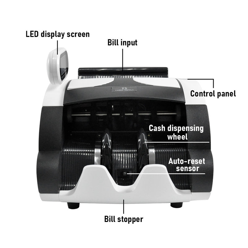 Automatic Money Counter Bill Counter Australia Banknote Counter High Speed Cash Bill Counting Machine with UA and Digital Display Suitable for AUD Dollars