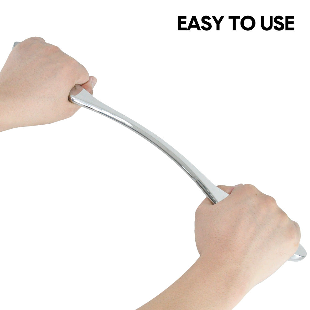 Muscle Scraper Therapy Massage Tool Stainless Steel Guasha Tool Long Bar Tool for Relieve Muscle Pain Soft Tissue Mobilization 45cm Long