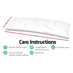 Giselle Bedding Body Support Pillow Bamboo Cover