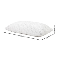 Giselle Bedding Memory Foam Pillow King Size Twin Pack