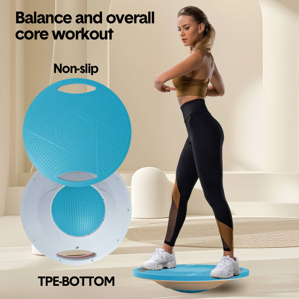 Round Balance Board 360 Rotation Non-Slip TPE Wobble Balance Board Max 150kg Load For Enhancing Core Training Balance Stability Training Fitness Trainer