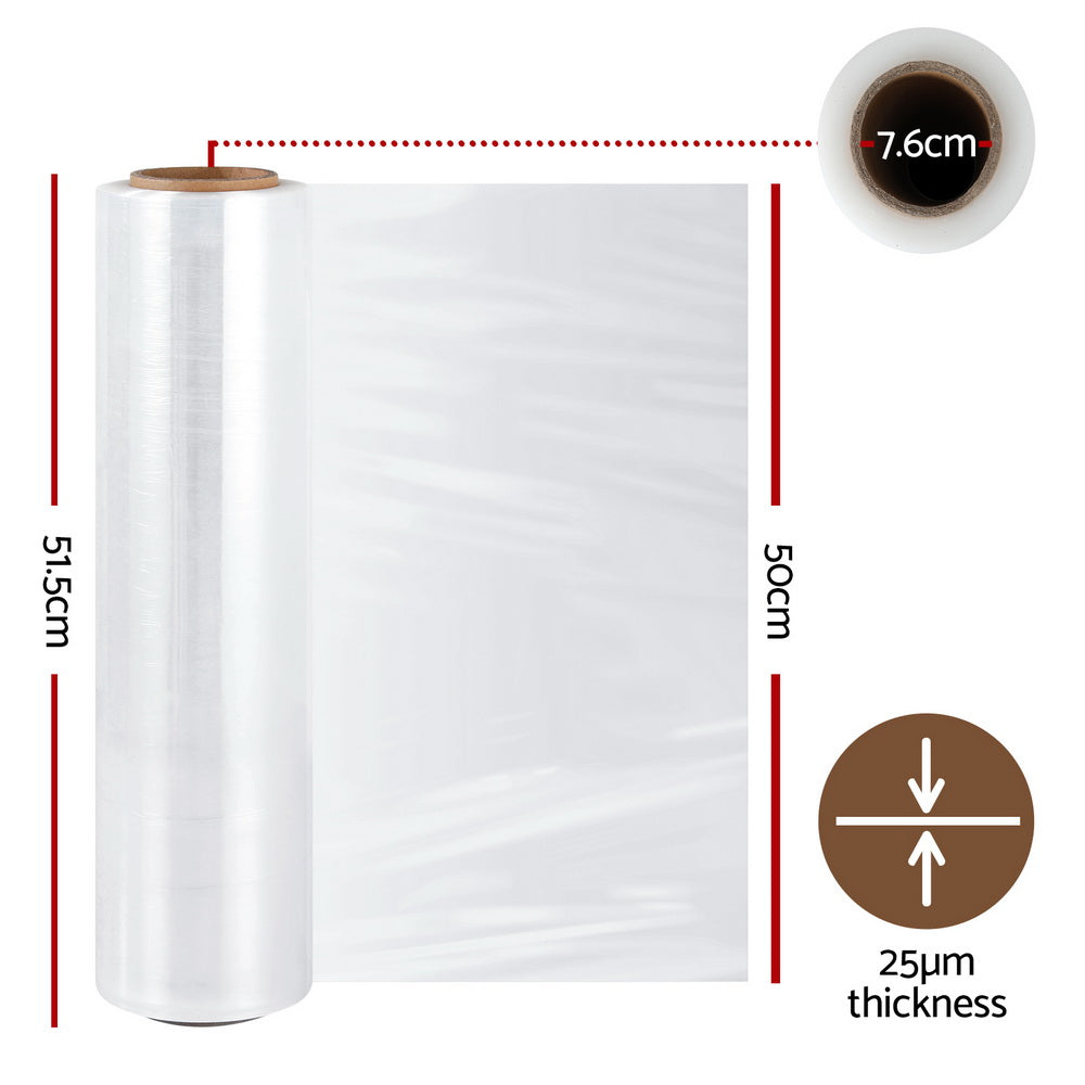 500mm x 400m Stretch Film Pallet Shrink Wrap 1 Roll Package Use Plastic Clear