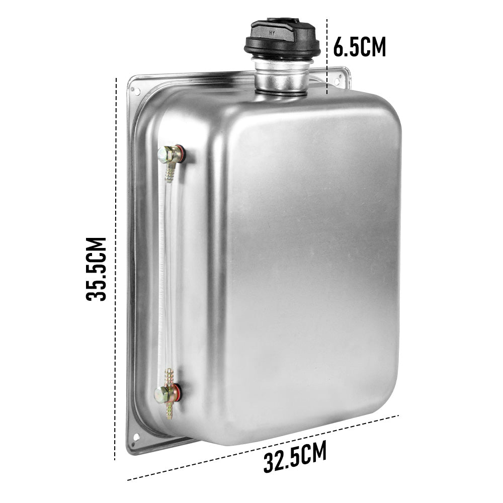 Lockable Petrol Fuel Tank 8L Stainless Steel Caps Locking Diesel Portable Container Backup Petrol Storage Tank For Truck Van External Fuel Tank