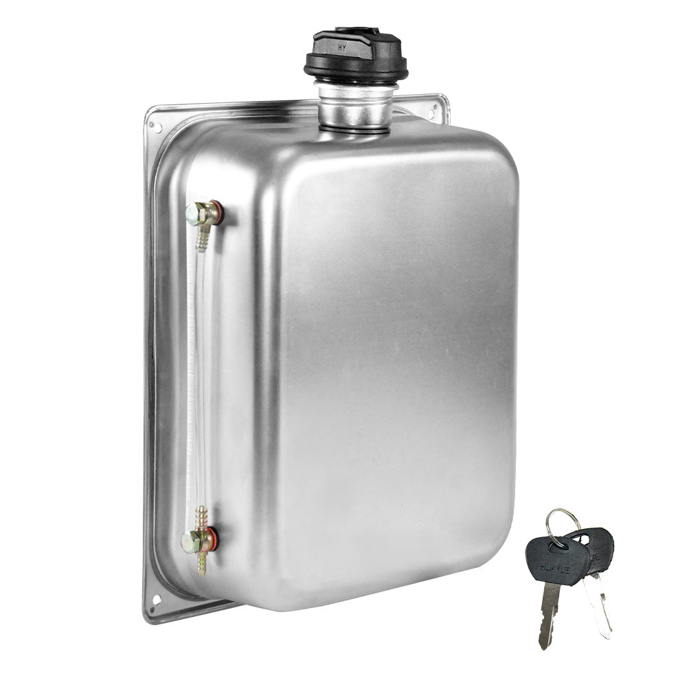 Lockable Petrol Fuel Tank 8L Stainless Steel Caps Locking Diesel Portable Container Backup Petrol Storage Tank For Truck Van External Fuel Tank