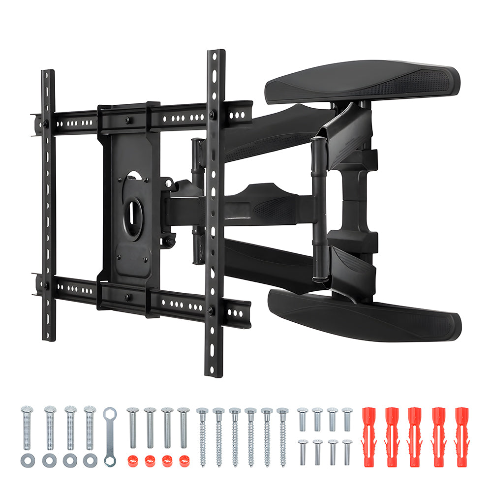 Telescopic Swivel and Tilt TV Monitor Wall Mount Bracket Load up to 85kg Full Motion Long Arm Bracket Max 48.5cm Extension For Most 32-80 inch Flat TVs