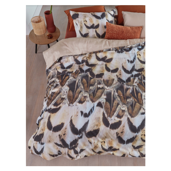 Giselle Cotton Sateen Natural Quilt Cover Sets by Bedding House Queen