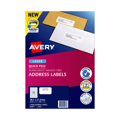 AVERY Laser Label QP L7651 65L Pack of 100