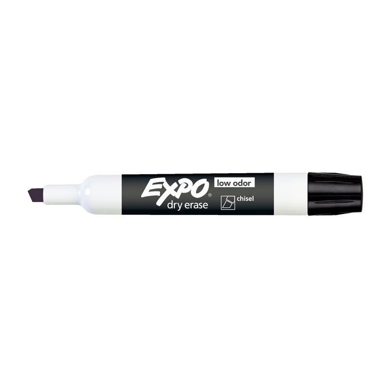 EXPO White Board Marker Chisel Black Color Box of 12