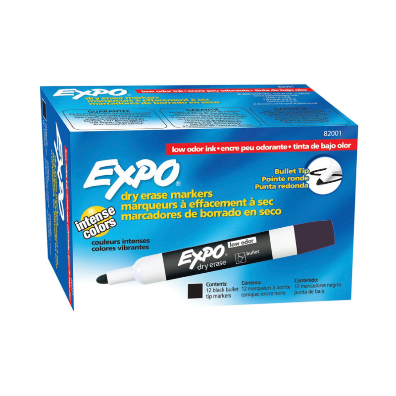 EXPO White Board  Marker Blt Black Box of 12