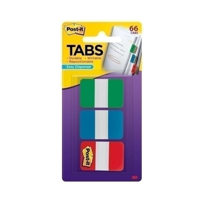 POST-IT Tabs 25mm 686-GBR Pk66 Bx6