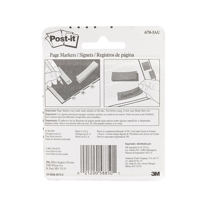 POST-IT Pge Mk 670-5AU Jpr Pack of 5 Box of 6