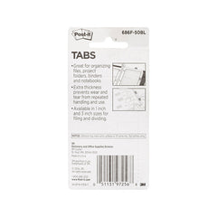 POST-IT Tabs 686F-50BL Pack of 2 Bx6