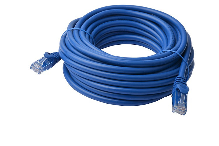 8WARE Cat6a UTP Ethernet Cable 40m Snagless Blue