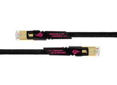 ASUS ROG CAT7 CABLE, Up to 600 MHz &10GB Transfer Rates CAT 7 RJ45 Universal Applicated, Nylon Braided, ROG Design