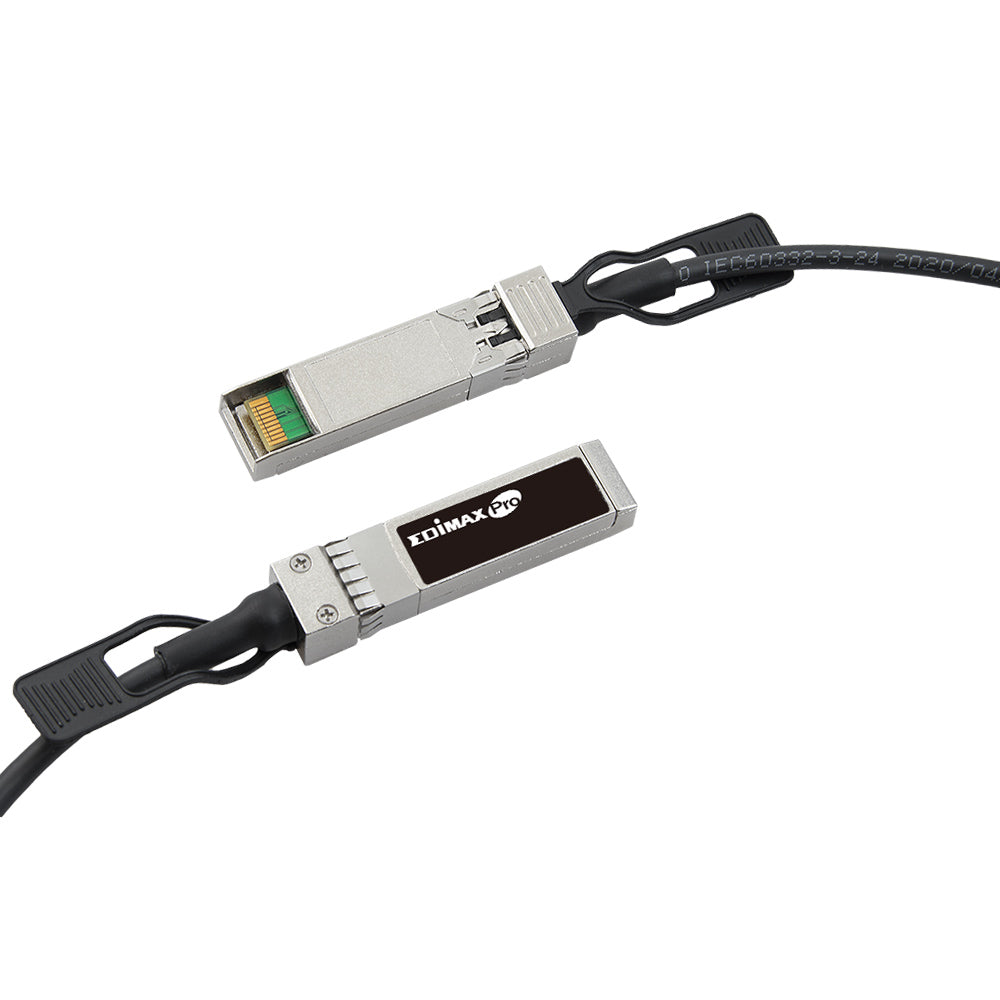 EDIMAX 1 Meter 10GbE SFP+ DAC Direct Attach Copper Twinax Cable, Backward Compatible to SFP