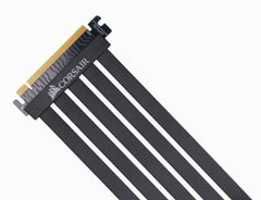 CORSAIR Premium Full-speed PCIE 3.0 X16 Bandwidth Extension Cable 300mm 90° female PCIe connector Electromagnetic interference EMI shielded. Fully Flexible