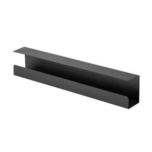 BRATECK Under-Desk Cable Tray Organizer - Black Dimensions:600x114x76mm -- Black