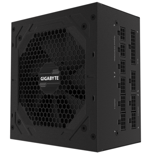 GIGABYTE P750GM 750W ATX PSU Power Supply 80+ Gold >90% Modular 2x8 Pin120mm Fan Black Flat Cables Single +12V Rail Japanese >100K Hrs