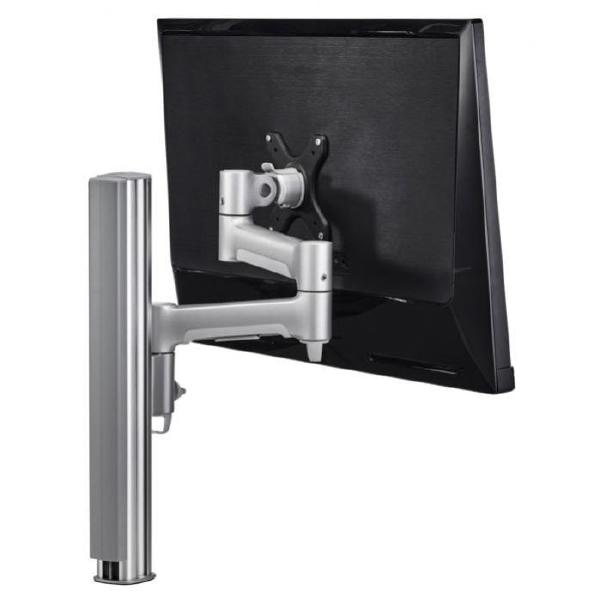 Atdec AWM Single monitor arm solution - 460mm articulating arm - 400mm post - bolt - silver