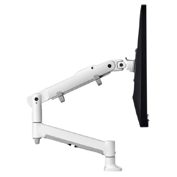 Atdec AWM Single monitor arm solution - 618mm dynamic arm - 0-9 kg - single base - Grommet Clamp - white