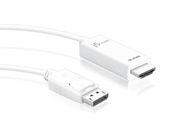 J5create JDC158 4K DisplayPort DP to HDMI 1.8m Cable