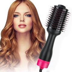 Hot Air One-Step Hair Dryer Negative Ion Anti-Frizz Blowout for Drying,Straightening, Curling and Volumizer (AU Plug)