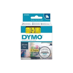 Dymo Blk on Yell 24mmx7m Tape - for use in Dymo Printer