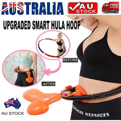 Smart Auto-Spinning Hula Hoop Lose Weight Exercise Detachable Portable LCD AU