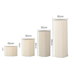 4 Hard Carboard Display Stand Round Plinth Cylinder Pedestal Wedding Flower