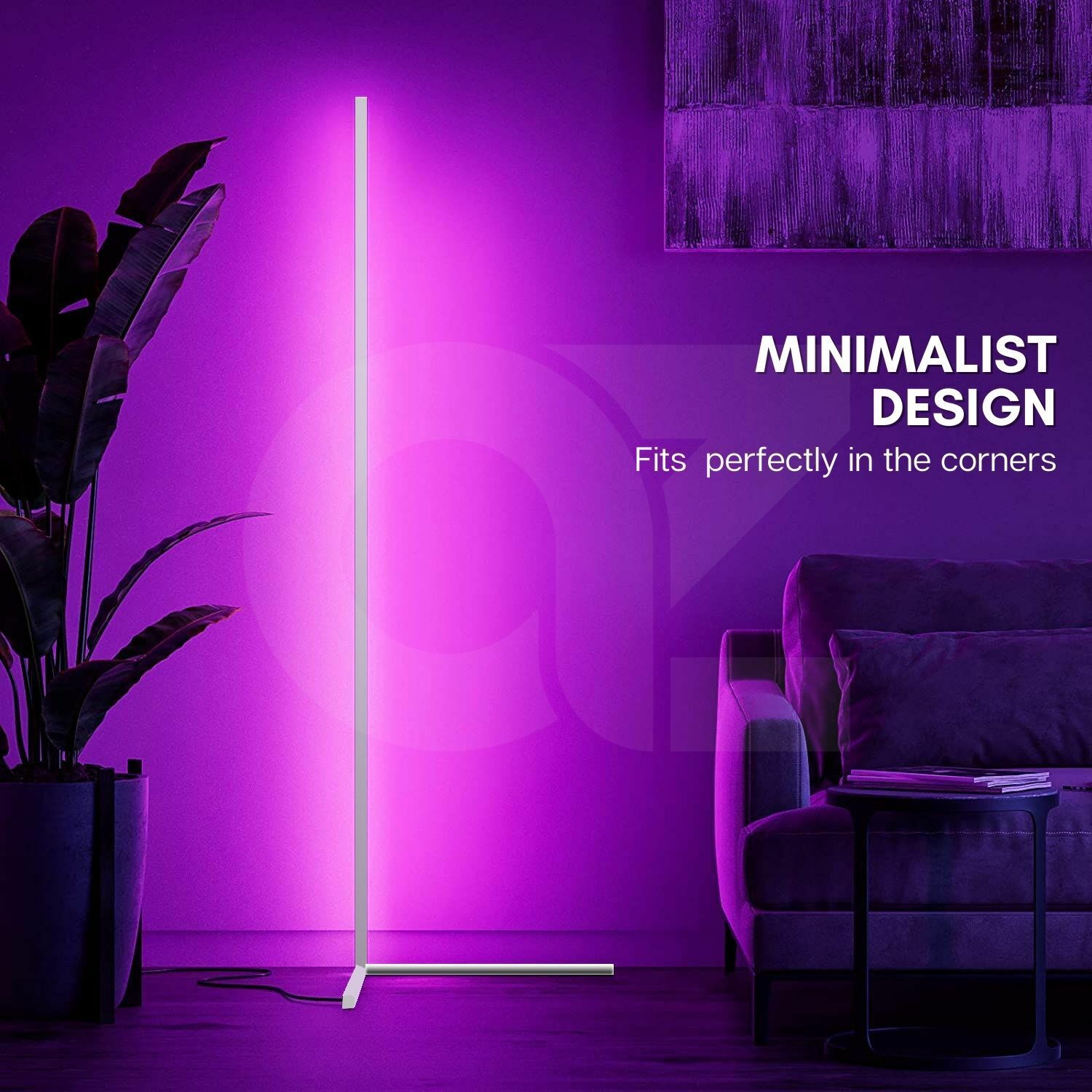 GOMINIMO RGB Corner Floor Lamp (Black)