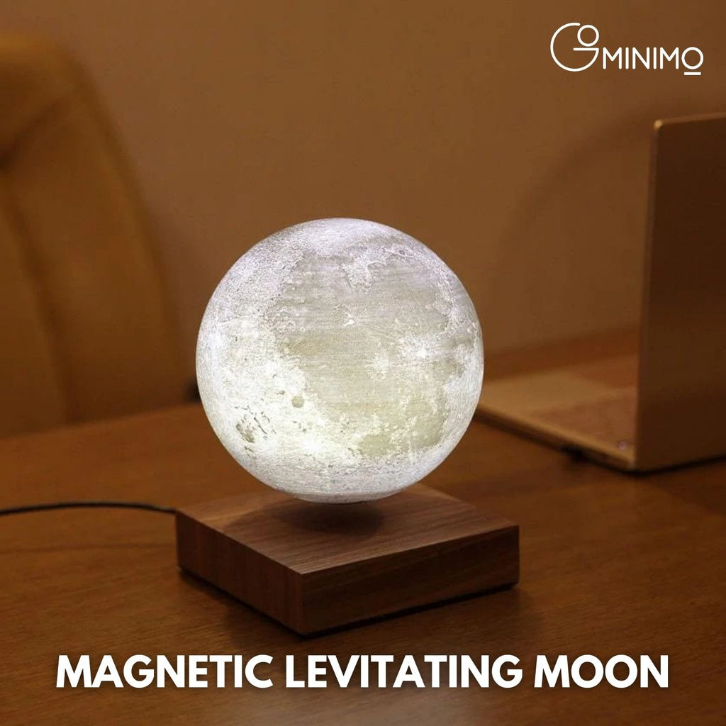 GOMINIMO Magnetic Levitating Moon Dark Brown Base