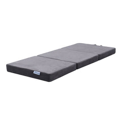 GOMINIMO 3 Fold Folding Mattress Single Light Grey