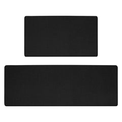 GOMINIMO PVC Kitchen Mat 2pcs Set Black