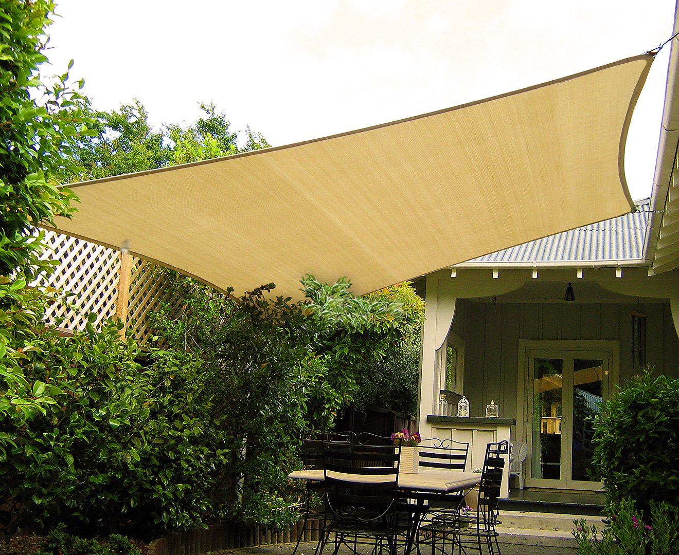 Wallaroo Square Shade Sail 2.5 x 2.5m - Sand