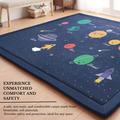 Soft Touch Ultra Plush Memory Foam Kids Star Galaxy Mat - 150 x 200 CM