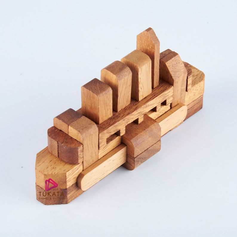 Ship boat Puzzle - 3D Interlocking boat wooden puzzle.