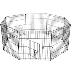 YES4PETS 24' Dog Rabbit Playpen Exercise Puppy Enclosure Fence With Cover