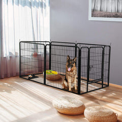 6 Panel Pet Dog Cat Bunny Puppy Play pen Playpen 60x80 cm Exercise Cage Dog Panel Fence