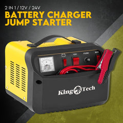 2IN1 Car Battery Charger Jump Starter 12V 24V 40A ATV Boat Tractor